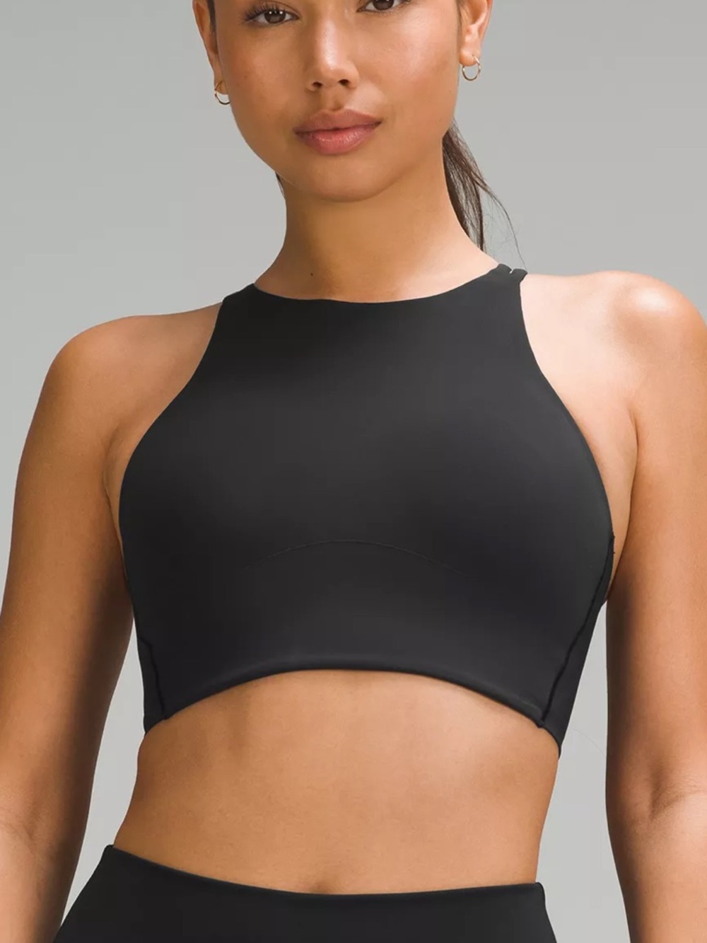 Lululemon Like a Cloud High-Neck Longline Bra | Black